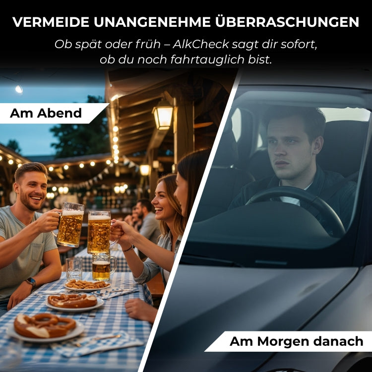 AlkCheck™ 2.0 - Präziser Alkoholtester für deinen Alltag